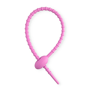 Appr&ecirc;ts color&eacute;s colliers de serrage en silicone Violet orchid&eacute;e