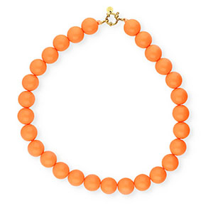 BY31&reg; Colliers en perles acryliques 16mm brillant Orange peel 116-1359 TCX-dor&eacute;