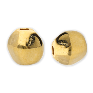 Perles en m&eacute;tal DQ hexagone Dor&eacute; (sans nickel)