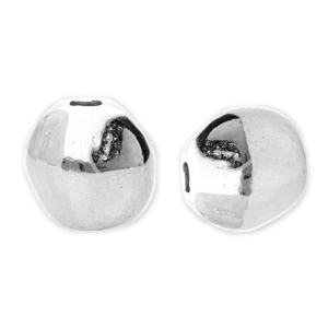 Perles en m&eacute;tal DQ hexagone Argent&eacute; antique (sans nickel)