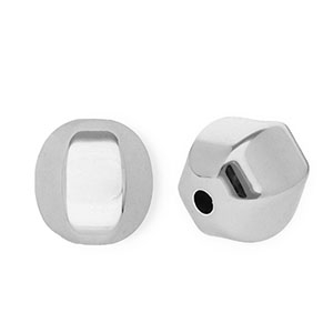 Perles acryliques rond Argent&eacute;