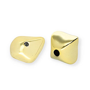 Perles acryliques en forme de galet Dor&eacute;