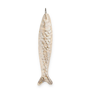 Breloques en c&eacute;ramique DQ&reg; grecque sardine Beige