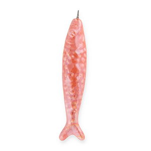 Breloques en c&eacute;ramique DQ&reg; grecque sardine Rose corail