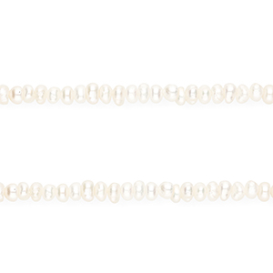 TQ Perles d'eau douce rondelle Natural white