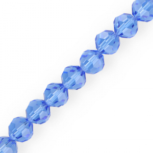 Perles &agrave; facettes rondes 12 mm Bleu ciel