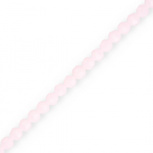 Perles &agrave; facettes rondes 4 mm Rose clair