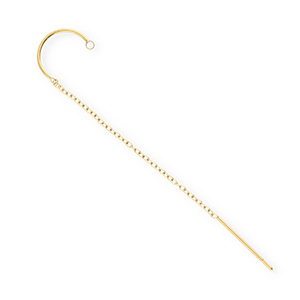 BY31&reg; Appr&ecirc;ts en acier Inox boucles d'oreilles&nbsp;/&nbsp;puces cr&eacute;oles avec anneau Dor&eacute;