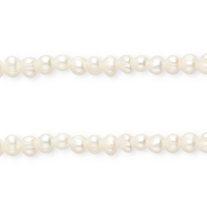 Perles d'eau douce imparfaites nugget Blanc naturel