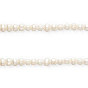 Perles d'eau douce imparfaites rond 7-8mm Blanc naturel