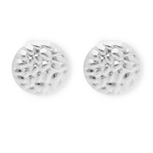 Appr&ecirc;ts en acier Inox boucles d'oreilles / puces d&rsquo;oreilles rond avec anneau Argent&eacute;