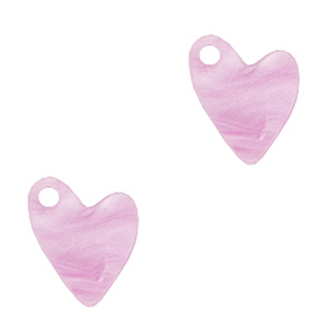 Breloques Plexx coeur Rose lilas