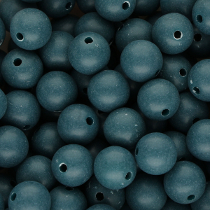 DQ Perles acryliques 12 mm Bleu p&eacute;trole