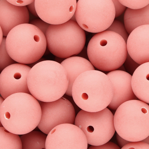 DQ Perles acryliques 16 mm Rouge corail