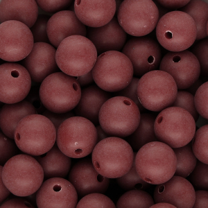 DQ Perles acryliques 12 mm Rouge bordeaux