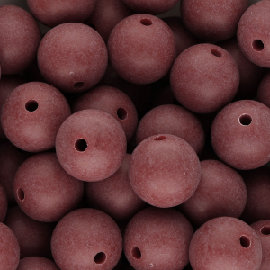 DQ Perles acryliques 16 mm Rouge bordeaux