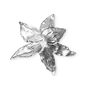Pendentifs accroche-regard fleur Argent&eacute;
