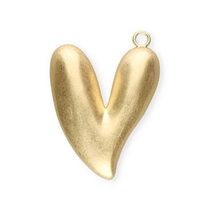 Pendentifs accroche-regard c&oelig;ur Dor&eacute;