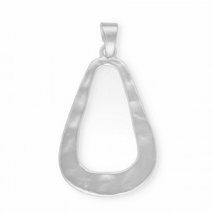 Pendentifs accroche-regard goutte Argent&eacute;