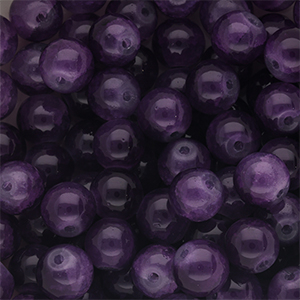 Perles en verre 8 mm Violet