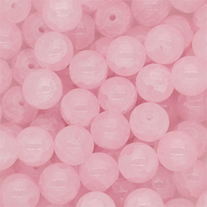 Perles en verre 8 mm Rose clair