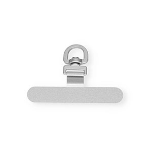 Attache pour cordon de t&eacute;l&eacute;phone Argent&eacute;