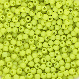 DQ Perles acryliques 4 mm brillant Vert lime