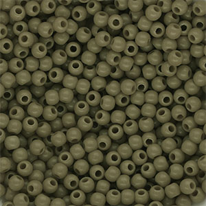 DQ Perles acryliques 4 mm brillant Vert arm&eacute;e