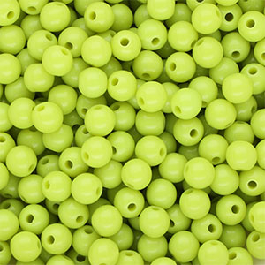 DQ Perles acryliques 6 mm brillant Vert lime