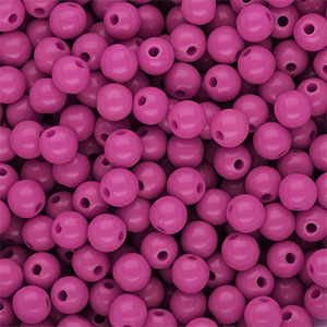 DQ Perles acryliques 6 mm brillant Magenta