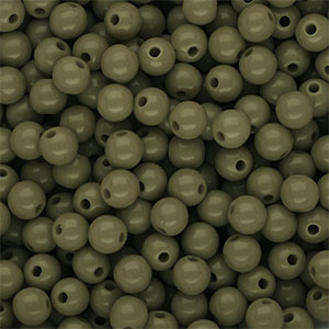 DQ Perles acryliques 6 mm brillant Vert arm&eacute;e
