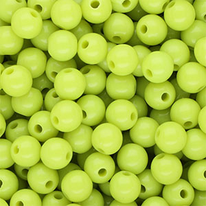 DQ Perles acryliques 8 mm brillant Vert lime