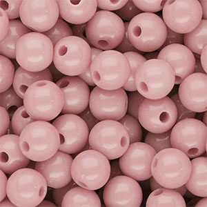 DQ Perles acryliques 10 mm brillant Rose vintage