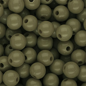 DQ Perles acryliques 10 mm brillant Vert arm&eacute;e