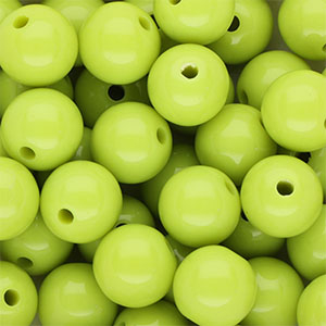 DQ Perles acryliques 12 mm brillant Vert lime