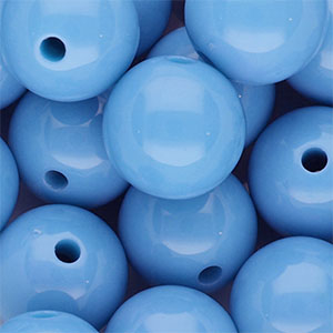 DQ Perles acryliques 18 mm brillant Bleu