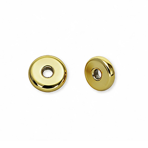 Perles acryliques rondelle Dor&eacute;