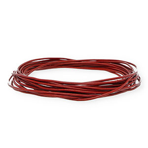 Cuir rond&nbsp;1,5&nbsp;mm Rouge