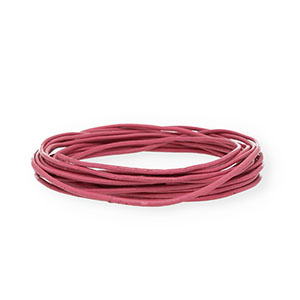 Cuir rond&nbsp;2&nbsp;mm Rose