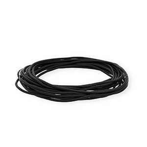 Cuir rond&nbsp;2&nbsp;mm Noir