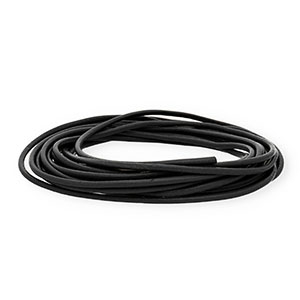 Cuir rond&nbsp;3&nbsp;mm Noir