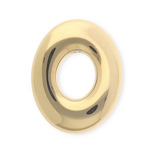 Appr&ecirc;ts en acier Inox breloques / connecteur ovale Dor&eacute;