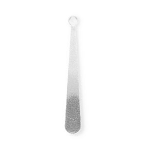 Breloques en acier Inox goutte Argent&eacute;
