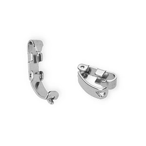 Appr&ecirc;ts en acier Inox connecteur b&eacute;li&egrave;re &agrave; clip Argent&eacute;
