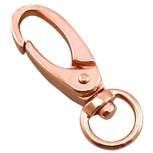 Porte-cl&eacute;s DQ 46mm Dor&eacute; ros&eacute;