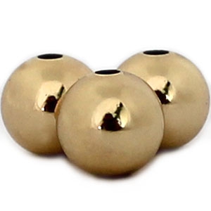 Perles en m&eacute;tal DQ 8mm Dor&eacute;