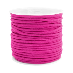 Fil &eacute;lastique color&eacute; 2.5mm Fuchsia