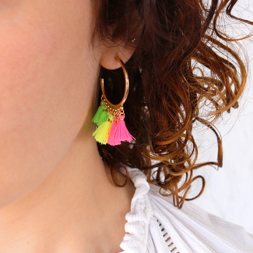 Cha&icirc;nes de cheville, bracelets et cordons &agrave; lunettes avec petits pompons estivaux !