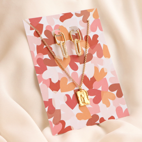 Sacs en coton uniques et cartes &agrave; bijoux