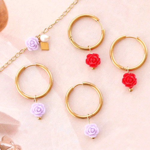 Confectionnez de ravissants bracelets et bagues avec les nouvelles perles roses :